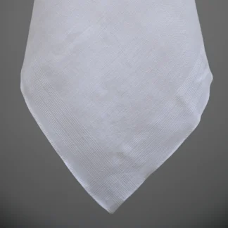 Corded Border Men's Linen Handkerchief