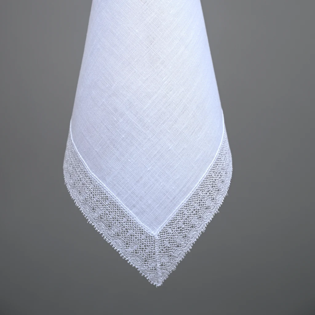 Filigree Lace Linen Handkerchief