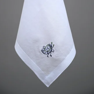 Golf Club White Cotton Handkerchief